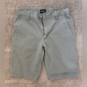 RVCA Week-End Stretch Shorts Men’s Gray Chino Skate Casual Shorts 28